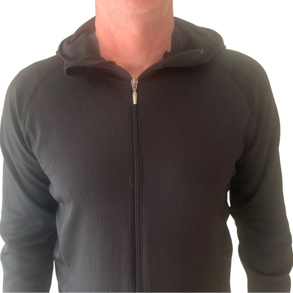 COLUMBIA Titanium Full Zip Black Hooded Jacket Stretch Athletic Size Large - Picture 2 of 16